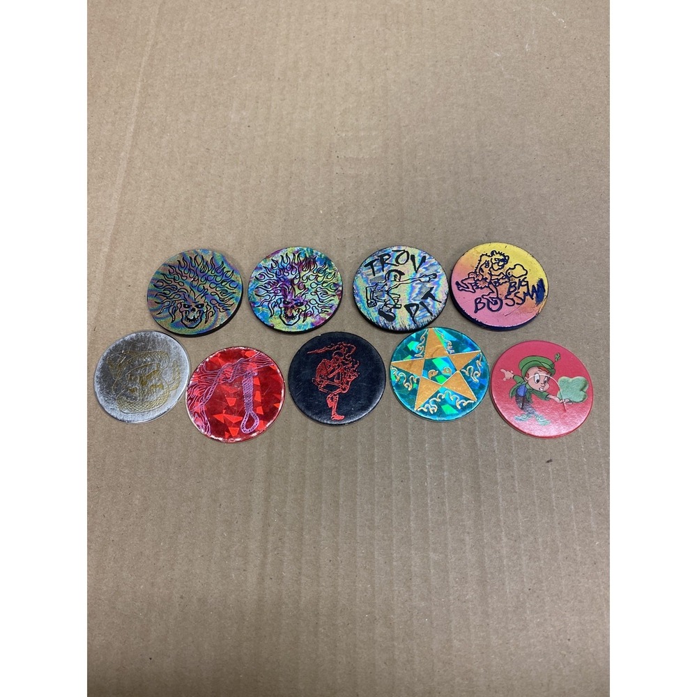 Vintage POG slammers lot of 9 Skeleton Game hard to find very rare jammers Trov